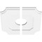 Ekena Millwork Locke Architectural Grade PVC Contemporary Ceiling Medallion, Two Piece, 12"OD x 3"ID x 7"C x 1"P CMP12LE2-03000 - alternate 2